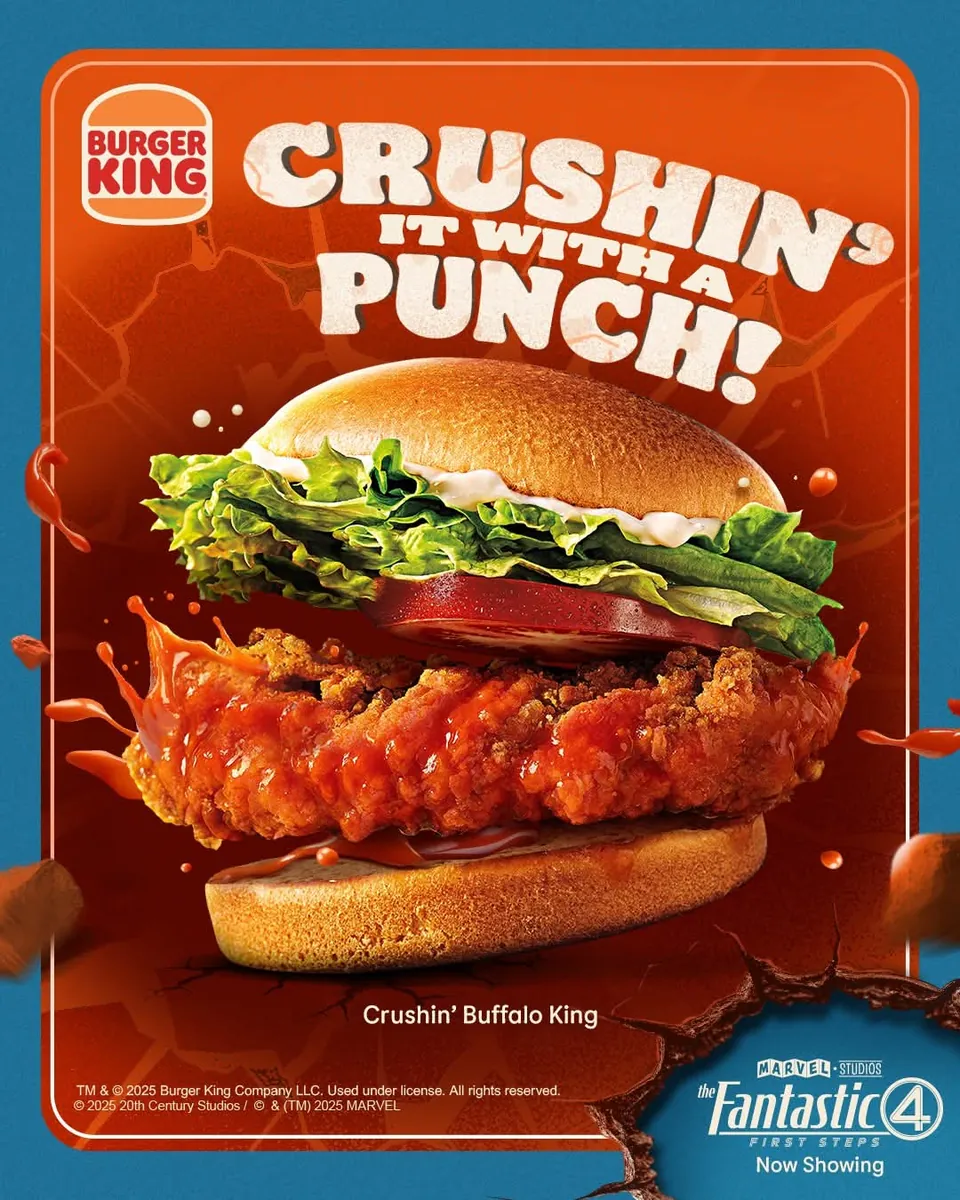 Burger King Crushin' Buffalo King campaign creative